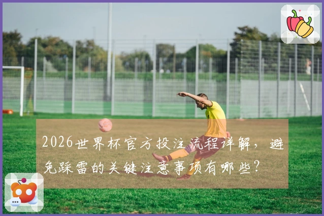 2026世界杯官方投注流程详解，避免踩雷的关键注意事项有哪些？